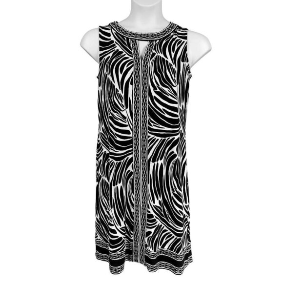 Dana Buchman Dresses & Skirts - Dana Buchman Women's Black & White Abstract Print Career Wear Shift Dress